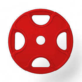 Диск олімпійський Foreman PRR, 25 кг (червоний), FM-PRR-25-RD