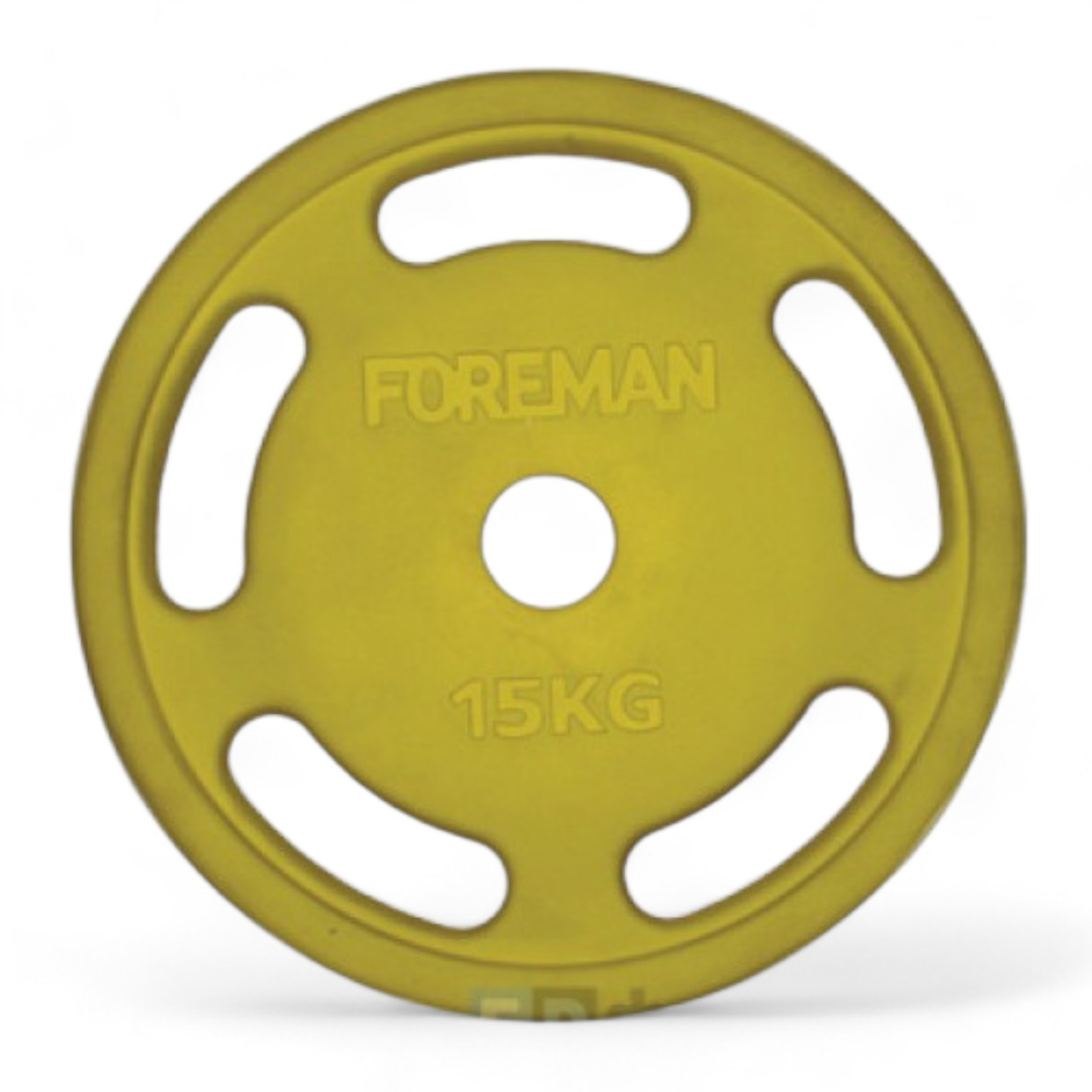 Диск олімпійський Foreman ROEZH 5-Grip, 15 кг (жовтий), FM-ROEZH-15-YL, фото 1