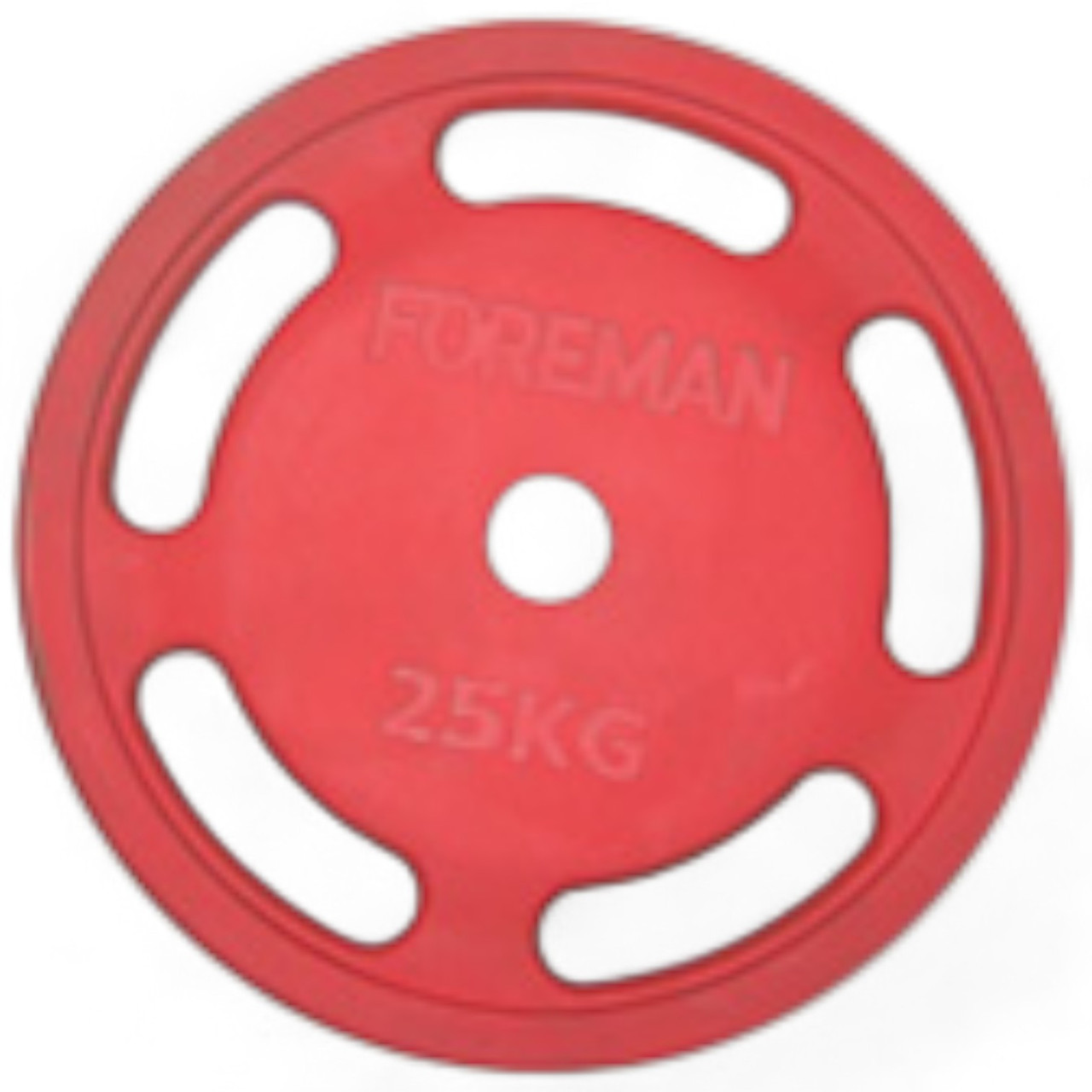Диск олімпійський Foreman ROEZH 5-Grip, 25 кг (червоний), FM-ROEZH-25-RD, фото 1