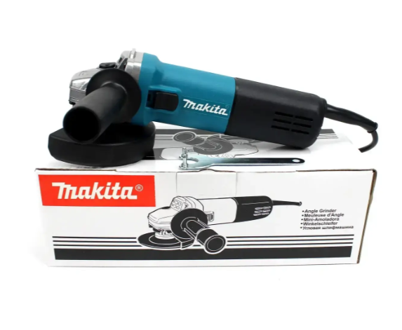 Кутова стрічкова шліфувальна машина болгарка з бічною ручкою із захистом від перегрівання велика Макіта - фото 1 - id-p2324025420