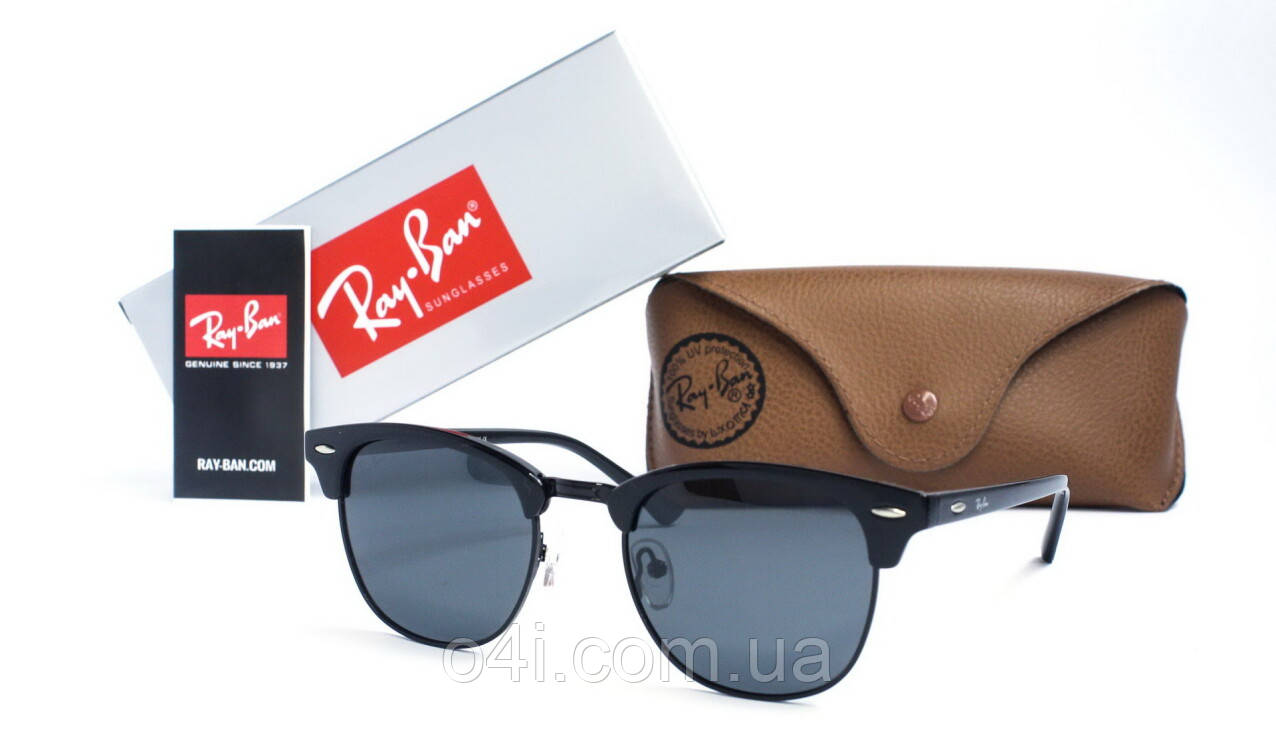 Ray Ban Clubmaster 3016black-b SunGlasses 3016black-b (o4ki-13509), фото 1