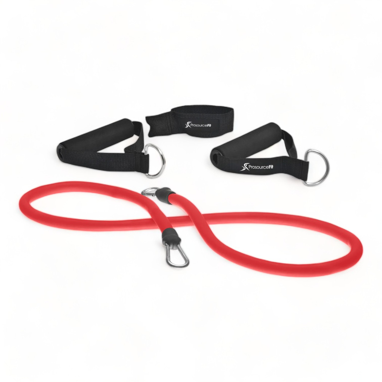 Еспандер трубчастий ProsourceFit Single Stackable, надлегкий опір (червоний), PS-1013-VL-RD, фото 1