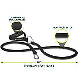 Еспандер трубчастий ProsourceFit Single Stackable, середній опір (чорний), PS-1011-MD-BK, фото 5