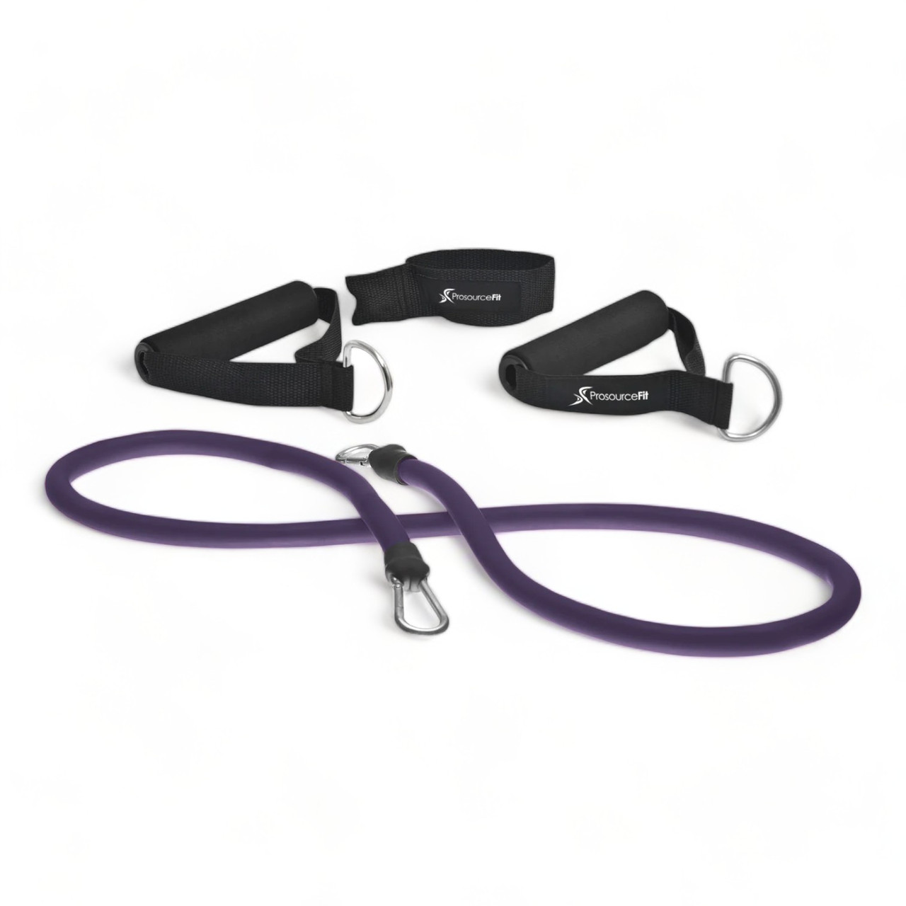 Еспандер трубчастий ProsourceFit Single Stackable, важкий опір (фіолетовий), PS-1005-HV-PR, фото 1