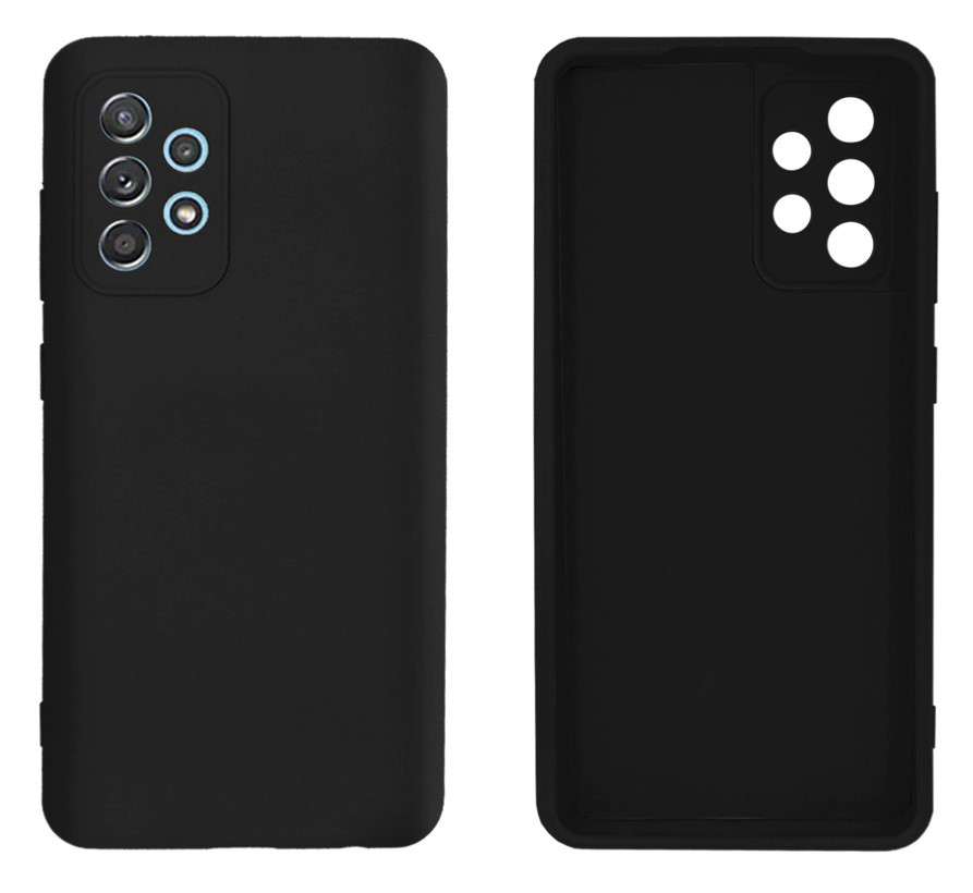 Чохол Silicone case Camera Protective для Samsung A72 (03) чорний Black