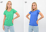 Жіноча футболка Fruit of the loom Valueweght Ladies 100% бавовна приталені однотонна Зелений меланж, S, фото 9
