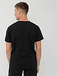 Чорна чоловіча Футболка класична Fruit of the loom Valueweight 100% бавовна базова M, фото 5