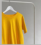 Сонячно-жовта Чоловіча Футболка класична Fruit of the loom Valueweight M, фото 7
