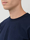Глибоко-темно-синя Чоловіча Футболка класична Fruit of the loom Valueweight 100% бавовна однотонна M, фото 7
