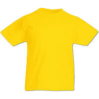 Дитяча футболка Класична Fruit of the loom 100% бавовна valueweight kids яскраво-жовтий, 92