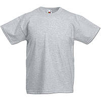 Дитяча футболка Класична Fruit of the loom 100% бавовна valueweight kids сіро-ліловий, 104