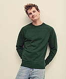 Чоловічий світшот Fruit of the loom тонкий Lightweight Raglan Sweat без флісу реглан светр Червоний, S, фото 6