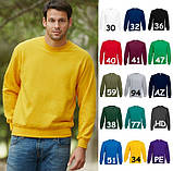 Чоловічий світшот з начосом на тонкому флісі Classic Raglan Sweat реглан светр толстовка Смарагдовий, S, фото 3