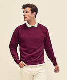 Чоловічий світшот з начосом на тонкому флісі Classic Raglan Sweat реглан светр толстовка Смарагдовий, S, фото 6