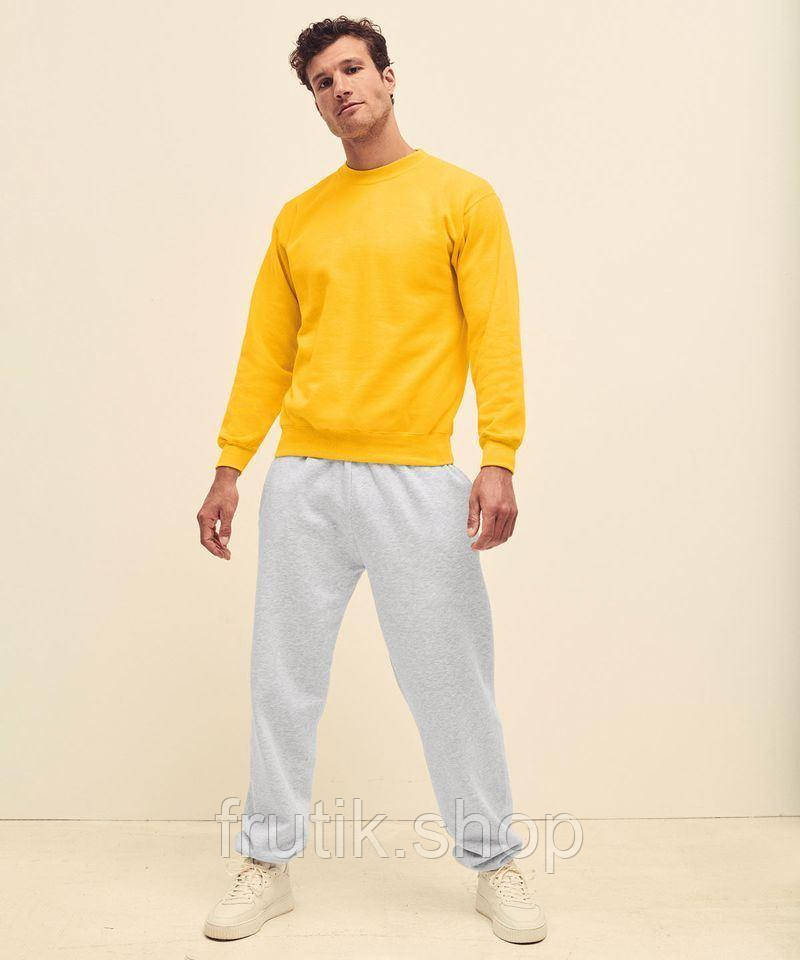 Чоловічий світшот з начосом на тонкому флісі Classic Raglan Sweat реглан светр жіноча Сонячно-жовтий, S