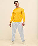Чоловічий світшот з начосом на тонкому флісі Classic Raglan Sweat реглан светр толстовка Смарагдовий, S, фото 9