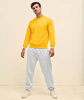 Чоловічий світшот з начосом на тонкому флісі Classic Raglan Sweat реглан светр жіноча Сонячно-жовтий, S