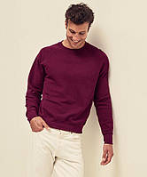 Чоловічий світшот з начосом на тонкому флісі Classic Raglan Sweat реглан светр жіноча Бордовий, S