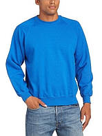 Чоловічий світшот з начосом на тонкому флісі Classic Raglan Sweat реглан светр жіноча Яскраво-синій, S