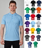 Чоловіча футболка поло Fruit of the loom polo з коміром Темно-синій, S, фото 3