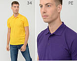 Чоловіча футболка поло Fruit of the loom polo з коміром Темно-синій, S, фото 7
