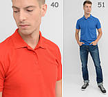 Чоловіча футболка поло Fruit of the loom polo з коміром Темно-синій, S, фото 9