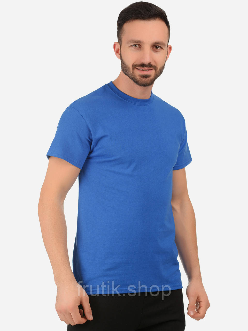 Чоловіча щільна футболка Gildan Heavy Cotton 180 г/м базова бавовна натуральна Яскраво-синій, S