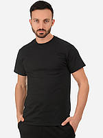 Чоловіча щільна футболка Gildan Heavy Cotton 180 г/м базова бавовна натуральна Чорний, S