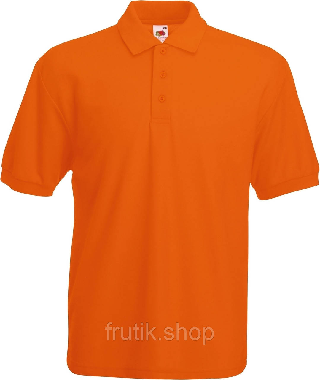 Чоловіча футболка поло Fruit of the loom polo з коміром Помаранчевий, S