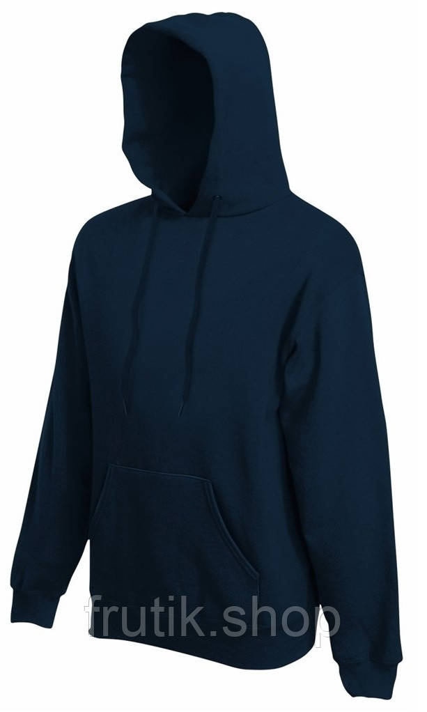 Чоловіча жирка худі CLASIC HODED SWEAT з капюшоном на тонкому флісі Глибоко-темно-синій, S