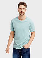 Чоловіча футболка Бангладеш оригінал Супер Якість caual базова U-V виріз Ментол, S