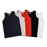 Чоловіча майка з бавовни Fruit of the loom athletic vest на літо однотонна Глибоко-темно-синій, S, фото 11