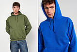 Толстовка чоловіча Gildan з начосом Heavy Blend Hoodie з капюшоном на тонкому флісі Світло сірий, S, фото 7