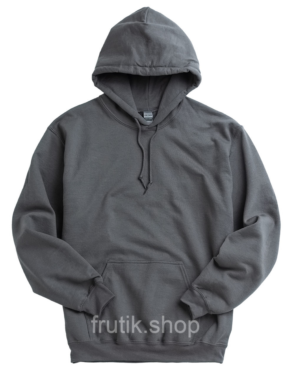 Толстовка чоловіча Gildan з начосом Heavy Blend Hoodie з капюшоном на тонкому флісі Графіт, S