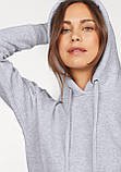Жіноча приталена худі товстування LADY CLASIC HODIE з капюшоном на тонкому флісі Білий, S, фото 7
