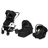 Універсальна коляска 3 в 1 Lionelo AMBER BLACK SILVER