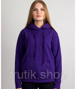 Жіноча худа товстування LADY CLASIC HODIE з капюшоном на тонкому флісі Фіолетовий, S
