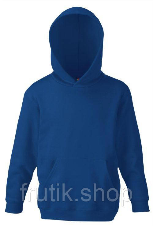 Дитяча ТОЛСТІВКА ХУДИ з капюшоном на тонкому флісі Kids Classic Hooded Sweat 62043 Темно-синій, 5-6