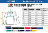 Дитячий Світшот на тонкому флісі Реглан Classic raglan sweat kids унісекс Яскраво-синій, 3-4, 3-4, фото 3