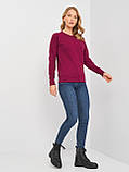 Жіночий світшот Fruit of the loom тонкий Lightweight Raglan Sweat lady-fit реглан светр Малиновий, S, фото 6