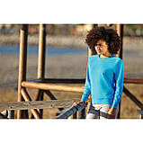 Жіночий світшот Fruit of the loom тонкий Lightweight Raglan Sweat lady-fit реглан светр Малиновий, S, фото 8