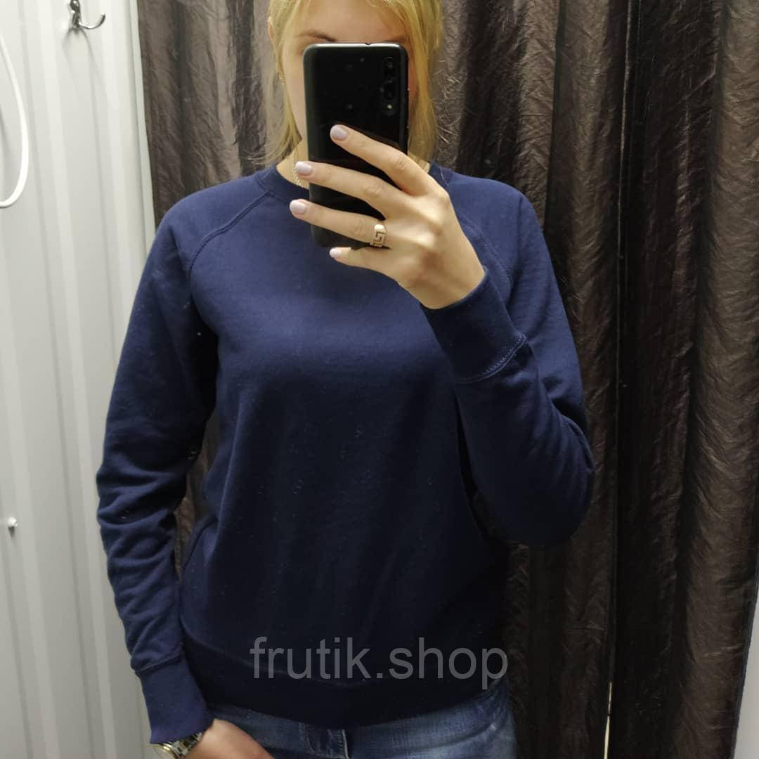 Жіночий світшот Fruit of the loom Lightweight Raglan Sweat lady-fit реглан светр Глибоко-темно-синій, S