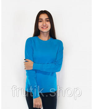 Жіночий світшот Fruit of the loom тонкий Lightweight Raglan Sweat lady-fit реглан светр Ультрамарин, S