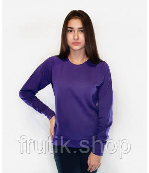 Жіночий світшот Fruit of the loom тонкий Lightweight Raglan Sweat lady-fit реглан светр Фіолетовий, S
