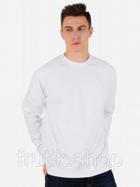 Чоловічий світшот Fruit of the loom тонкий Lightweight Raglan Sweat без флісу реглан светр Білий, S