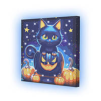 Картина по номерах зі світлодіодною підсвіткою для дітей Riviera Blanca Няв з гарбуза 25x25 см (ГР1-021)