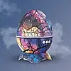 Проєктор галактики Яйце, нічник зоряного неба лазерний, з Bluetooth колонкою, пультом, фото 3