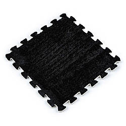 Підлога-пазл плюшевий 30х30х1см Чорний (D) SW-00002078