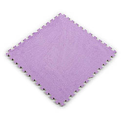 Підлога-пазл плюшевий 60х60х1см Фіолетовий (D) SW-00002087