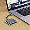 Хаб Tech-Protect V1-HUB Adapter 3in1 Grey (9490713935248), фото 5